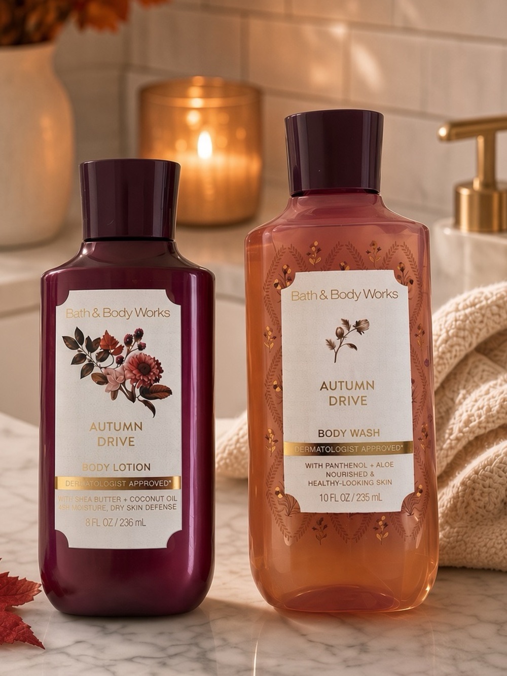 Bath & Body Works Autumn Drive Body Wash & Lotion -